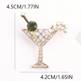                        Bross kitűző borospohár Kitűzők, Brossok