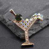                        Bross kitűző borospohár Kitűzők, Brossok