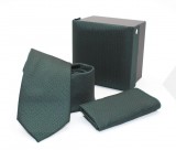             GL Slim nyakkendő szett - Sötétzöld