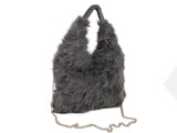 Műszörme kézitáska - 30 x 25 cm