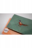                  Hímzett pamut zsebkendő - Fácán Pamut zsebkendő