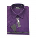   Goldenland rövidujjú ing - Lila Normál fazon