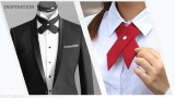   Szatén unisex kereszt nyakkendő - Lila Női nyakkendők, csokornyakkendő