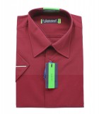   Goldenland slim rövidujjú ing - Bordó Slim, Smart fazon