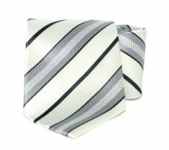  Goldenland nyakkendő - Ezüst-fekete csíkos 