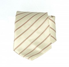  Goldenland nyakkendő - Ecru-arany csíkos 