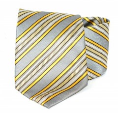  Goldenland nyakkendő - Ezüst-sárga csíkos 