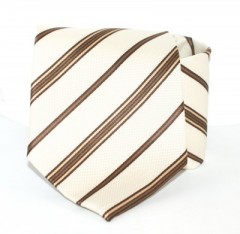 Goldenland nyakkendő - Drapp csíkos 