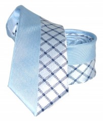               Goldenland slim nyakkendő - Kék kockás Kockás nyakkendők