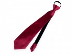 Szatén állítható nyakkendő - Bordó 