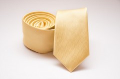 Prémium slim nyakkendő - Halványsárga Egyszínű nyakkendő
