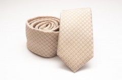    Prémium slim nyakkendő - Natúr pöttyös Aprómintás nyakkendő