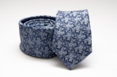    Prémium slim nyakkendő - Kék mintás Mintás nyakkendők