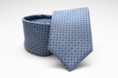 Prémium selyem nyakkendő - Kék pöttyös 
