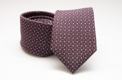 Prémium selyem nyakkendő - Burgundi kiskockás 