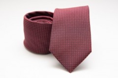 Prémium selyem nyakkendő - Bordó kockás 
