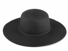  Női szalma kalap - Fekete Női kalap, sapka