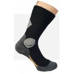 Komfort Munkás pamut zokni - Fekete-szürke Férfi zokni, fehérnemű