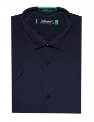                           Goldenland slim rövidujjú ing - Sötétkék Egyszínű ing