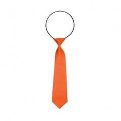    Gumis szatén gyereknyakkendő - Narancs 