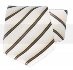  Goldenland nyakkendő - Drapp-barna csíkos 