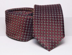    Prémium slim nyakkendő - Bordó mintás 