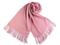                         Pashmina típusú sál rojtokkal - Rózsaszín Női kesztyű, téli sál