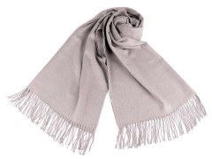                         Pashmina típusú sál rojtokkal - Szürke Női kesztyű, téli sál