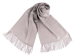 Pashmina típusú sál rojtokkal - Szürke Női kesztyű, téli sál