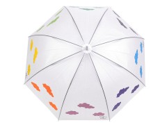 Női kilövős esernyő varázslatos felhőkkel Női esernyő,esőkabát