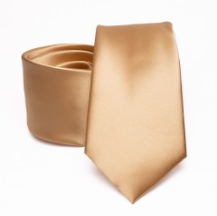 Prémium szatén nyakkendő - Arany Egyszínű nyakkendő