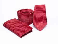    Prémium slim nyakkendő szett - Piros Nyakkendők esküvőre