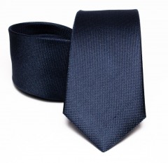   Prémium selyem nyakkendő - Sötétkék 