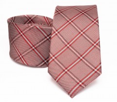   Prémium selyem nyakkendő - Lazac kockás Kockás nyakkendők