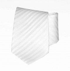          Classic prémium nyakkendő - Fehér csíkos 