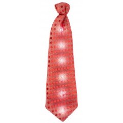LED party nyakkendő - Piros 