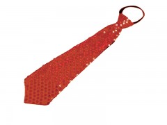   Nyakkendő flitterekkel - Piros Női nyakkendők, csokornyakkendő