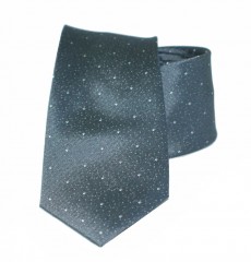   Vincitore slim selyem nyakkendő - Grafit mintás Selyem nyakkendők