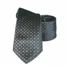   Vincitore slim selyem nyakkendő - Barna-fekete Selyem nyakkendők