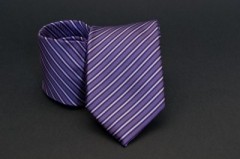    Prémium nyakkendő - Lila csíkos 