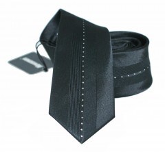                NM slim nyakkendő - Fekete mintás 