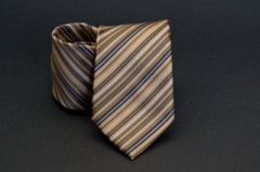    Prémium nyakkendő - Mustár csíkos 