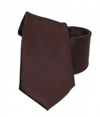                                                                     NM szatén nyakkendő - Sötétbarna Egyszínű nyakkendő