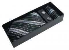   NM nyakkendő szett - Fekete csíkos Nyakkendők