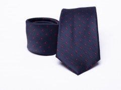   Prémium slim nyakkendő - Sötétkék aprómintás Aprómintás nyakkendő