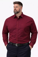 Goldenland extra hosszúujjú ing - Bordó Extra méret