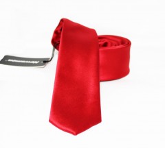                                        NM slim szatén nyakkendő - Piros Egyszínű nyakkendő