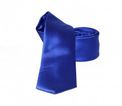                                              NM slim szatén nyakkendő - Királykék Egyszínű nyakkendő