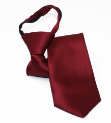     NM Állítható szatén gyerek/női nyakkendő - Bordó Gyerek nyakkendők