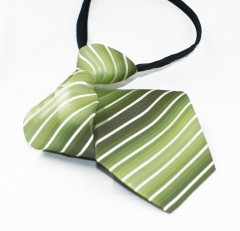     NM Állítható gyereknyakkendő - Zöld csíkos Gyerek nyakkendők